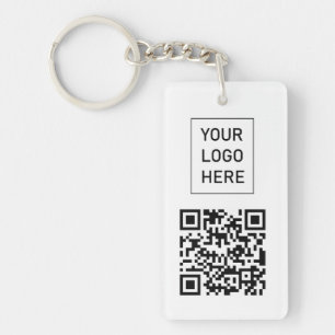 Porte-clefs Carte de visite QR Code personnalisée Votre logo b