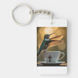 Porte-clefs Carte de vœux Colibri