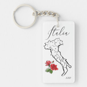 Porte-clefs *~* Carte des Roses italiens Italiens de langue it