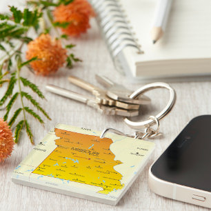 Porte-clefs Carte Du Missouri