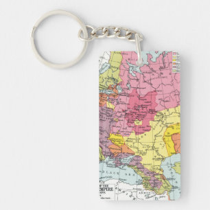 PORTE-CLEFS CARTE : EXPANSION DE LA RUSSIE