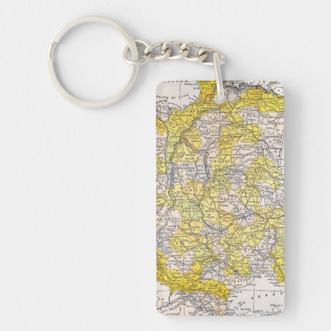 PORTE-CLEFS CARTE : LA FRANCE (Devant)