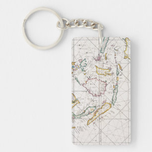 PORTE-CLEFS CARTE : LES INDES EST, 1670