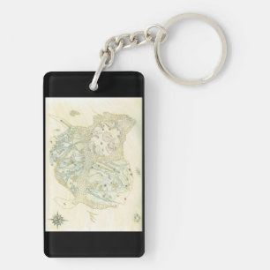 Porte-clefs Carte non étiquetée de Trino