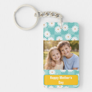 Porte-clefs Carte personnalisée Bonne Fête des Mères avec phot