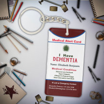 Carte personnalisée Contact d'urgence d'alerte Méd