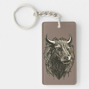 Porte-clefs Carte postale Bull Portrait