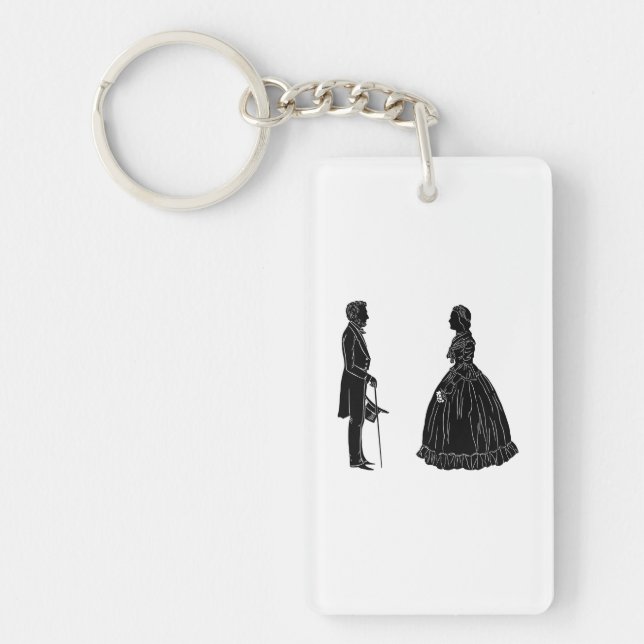 Porte-clefs Carte postale d'invitation (Devant)