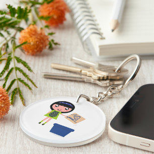 Porte-clefs Carton de recyclage pour filles