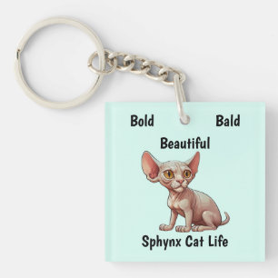 Porte-clefs Carton Sphynx Chat