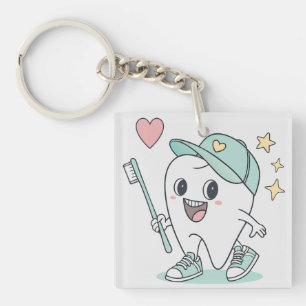 Porte-clefs Cartoon pour dents mignonnes - Enfants Porte - clé