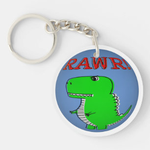 Porte-clefs Cartoon T-Rex RAWR mou et en colère