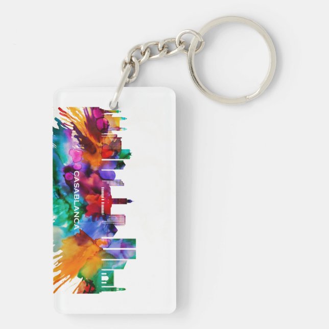 Porte-clefs Casablanca Skyline (Dos)
