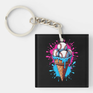 Porte-clefs Cascade de glace de baseball Amateur de sports
