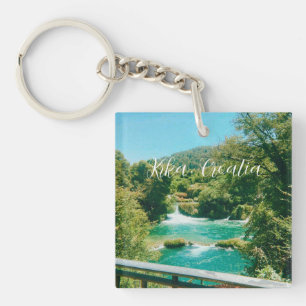 Porte-clefs Cascade de Krka, Croatie Souvenir de Voyage
