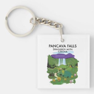 Porte-clefs Cascade de Pancava Špindlerův Mlýn, Tchéquie affic
