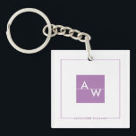 Porte-clefs Case Formelle<br><div class="desc">Un porte - clé moderne,  chic et élégant avec vos initiales magnifiquement conçues dans une boîte. Parfait pour les souvenirs et les cadeaux.</div>