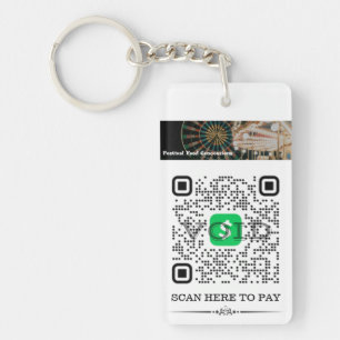 Porte-clefs Cash App & Venmo QR Code Porte - clé personnalisé
