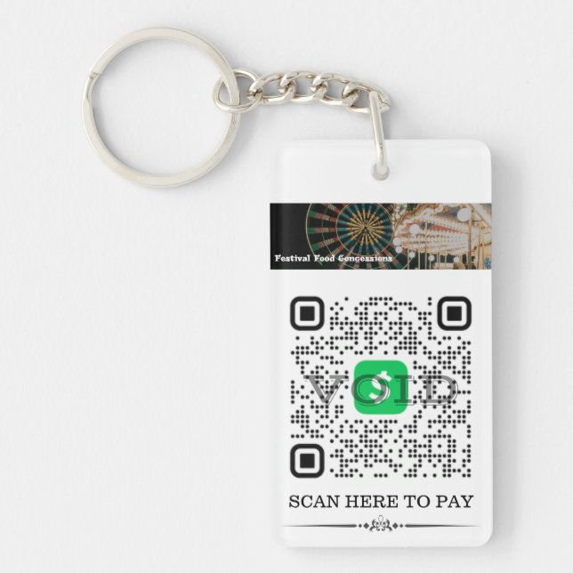 Porte-clefs Cash App & Venmo QR Code Porte - clé personnalisé (Devant)