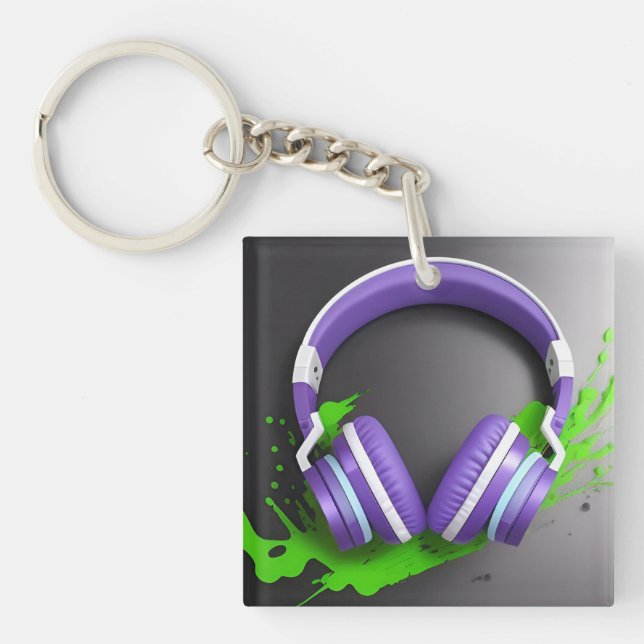 Porte-clefs Casque audio vibrant à circonférence (Devant)