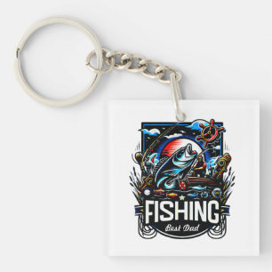 Porte-clefs Casquette de pêche personnalisé