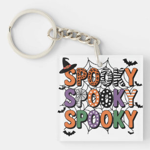 Porte-clefs Casquette de sorcière à lettres éffrayantes et cha