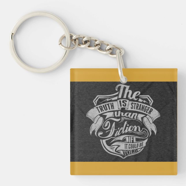 Porte-clefs "Casquette d'impression sur bloc" (Devant)