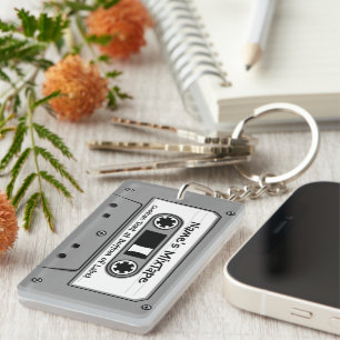 Porte-clefs Cassette audio Grey