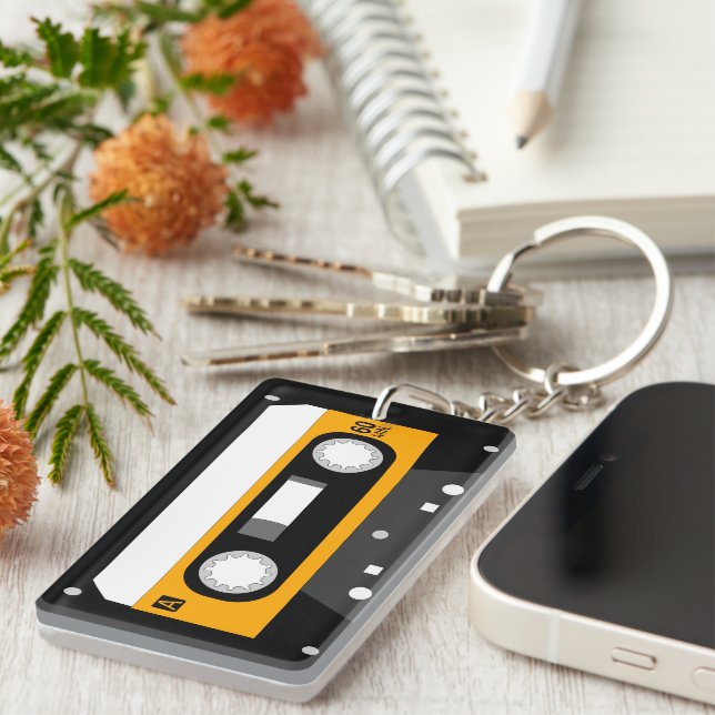 Porte-clefs Cassette de musique (Devant droit)