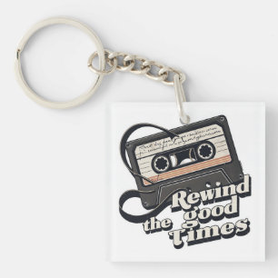 Porte-clefs Cassette rétro design pour les amateurs de nostalg