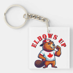 Porte-clefs Castor Canadien Elbows Up