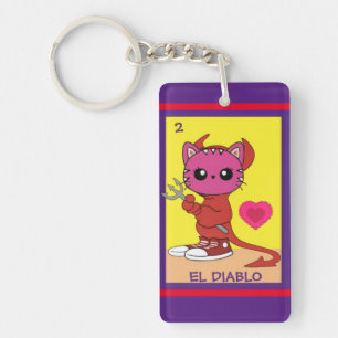 Porte-clefs Cat Art Card, Le Diable, Le Roméo,