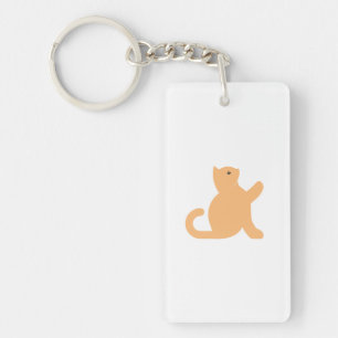 Porte-clefs Cat dit bonjour