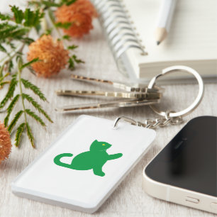 Porte-clefs Cat dit bonjour