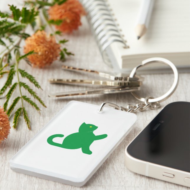 Porte-clefs Cat dit bonjour (Devant droit)