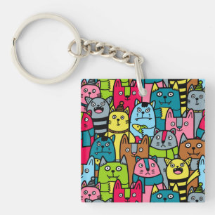 Porte-clefs Cat et kitten