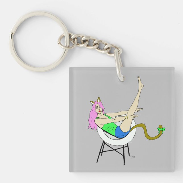 Porte-clefs catgirl (Devant)