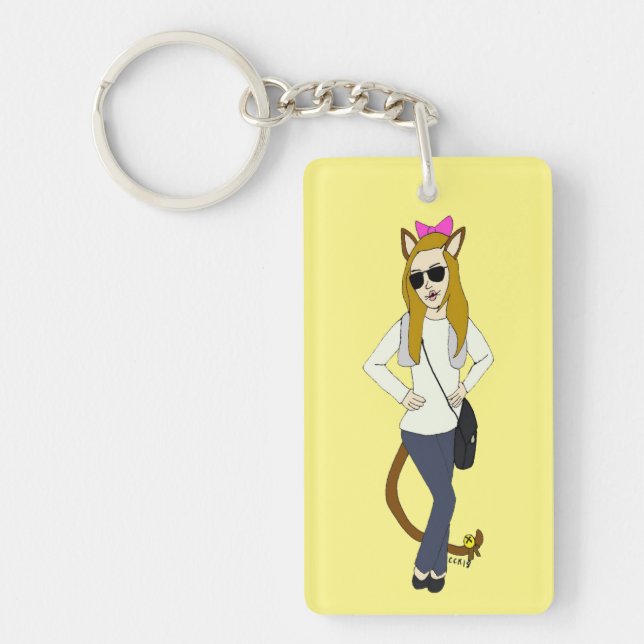 Porte-clefs catgirl (Devant)