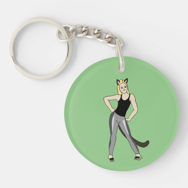 Porte-clefs catgirl (Devant)