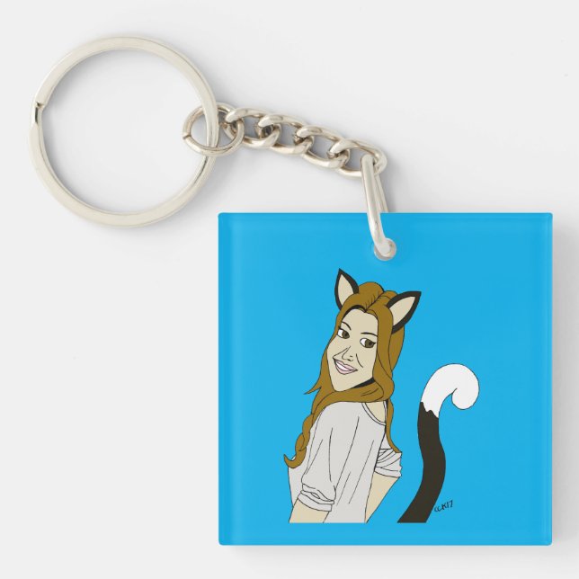Porte-clefs catgirl (Devant)