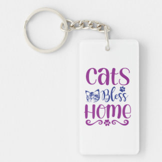 Porte-clefs Cats Bless Home: Keychains