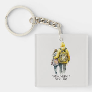 Porte-clefs Caution père et fille (2)
