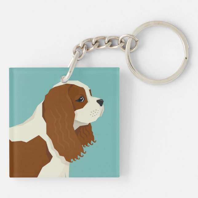 Porte-clefs  Cavalier King Charles Spaniel (Dos)
