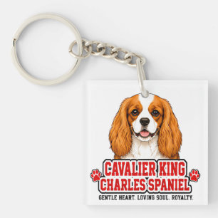 Porte-clefs 🐾 Cavalier King Charles Spaniel Fierté de la Fami