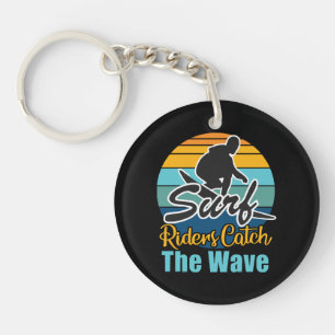 Porte-clefs Cavaliers des vagues attrapent les vagues