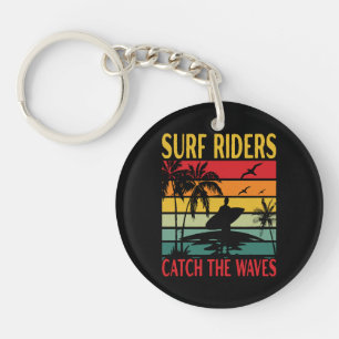 Porte-clefs Cavaliers des vagues attrapent les vagues