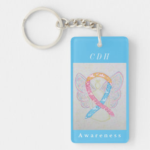 Porte-clefs CDH Sensibilisation Ruban Guardian Angel Porte - c