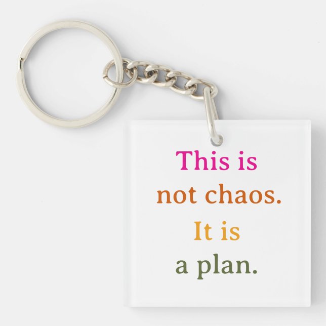 Porte-clefs Ceci n'est pas le chaos (Devant)