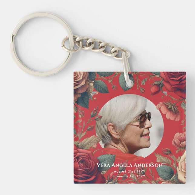 Porte-clefs Célébration commémorative de la vie Cadeaux funéra (Devant)