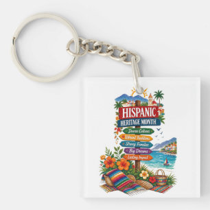 Porte-clefs Célébration côtière du Mois du patrimoine hispaniq